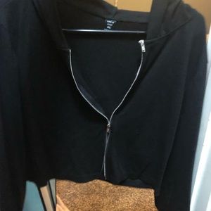 Crop black jacket
